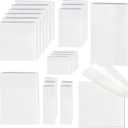 [1000 PCS] Transparent Sticky Notes, 6 Sizes Clear Sticky Notes Pads, Waterproof Self-Adhesive Translucent Sticky Notes for Annotating Books, See Through Sticky Notes for School & Office
