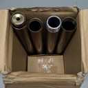 Warm Gold Curtain Rods for Windows 48 to 84 Inch 1" Diameter Adjustable Heavy Duty Brass Window Curtain Rod with Metal Finials for Living Room Bedroom Farmhouse Kitchen Outdoor