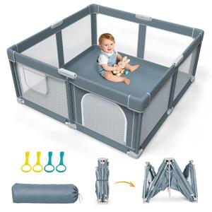 OMZER Foldable Baby Playpen, 50x50 Inch Compact Collapsible Play Yard