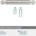 Amerock Balata 3-3/4 inch (96mm) Center-to-Center Polished Nickel Cabinet Pull, BP37623PN