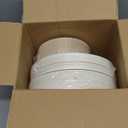 PULOTE 100PCS Ivory Plastic Plates - Cream Plastic Disposable Heavy Duty for Party & Wedding - Include 50 Each (Dinner & Dessert) Plates