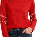 Christmas Long Sleeve, Red, Size M