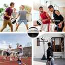 Full Size Basketball Rubber- Leather,Indoor-Outdoor-Pool,with Pump(Deflated) (Black/Gray Size 7 (29.5"))