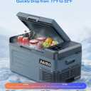 Aeitto 12 Volt Car Refrigerator 20Quart Car Fridge Freezer Electric Cooler Portable Cooler 12V Fridge RV Refrigerator -4-68 Temp Control 12/24V DC & 100-240V AC for Travel, Camping, RV, Road