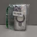 LXK Magnetic Invisible Stand for iPhone 15 Pro Max Case Compatible with MagSafe, Military-Grade Protection, with Camera Protector, Clear Scratch-Resistant Back Case for iPhone 15 ProMax (Silver)