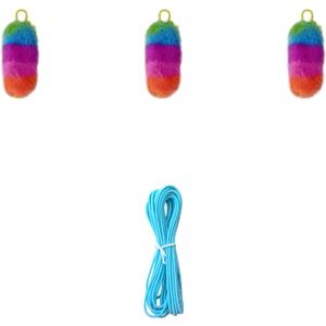 Interactive Cat Toy Accessories Kit  Replacement Plush & Rope Attachments for Indoor Cats, Compatible with Automatic Cat Chase Toy
