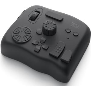 TourBox Elite - Bluetooth Controller for Video Photo Editing Color Grading, Davinci Resolve Speed Editor, MacOS/Windows, Lightroom Photoshop Premiere Final Cut Pro Programmable Keyboard (Black (Without Cable))