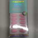 BTArtbox Press On Nails Almond - Pastel Baby Pink Short Press On Nails with Glue for Women, Opaque Soft Gel Glue On Nails in 16 Sizes - 32 Stick On Nails Kit, Bounce Kiss