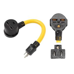 ONETAK NEMA 5-15P to 6-30R 120V 15 Amp 3 Prong Male Plug to 3 Prong Female Receptacle Dryer Welder Power Cord Adapter