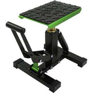 POLARBEAR Dirt Bike Stand and Lift Motorcycle Hydraulic Jack Stands1200LBs Capacity Adjustable Height Quick Jack for Maintenance(Green)