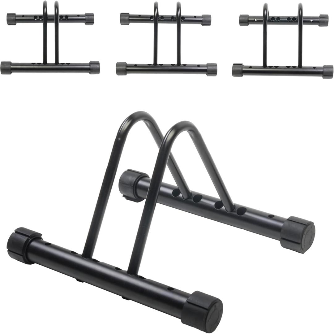 Bike RackBike Stand Floor for for Mountain MTB & Road BicyclesAdjustable Bike Rack Garage, Indoor/Outdoor Bicycle Stand,Sturdy and Small Ready for Mountain Bike and Road Bike