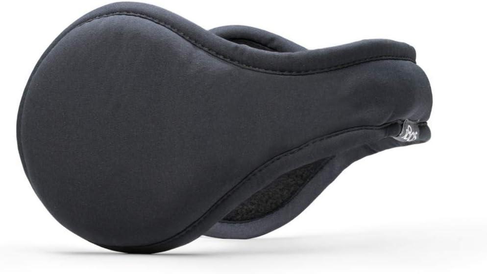 Men's Urban Ear Warmer, Behind-the-Head Winter Earmuffs (Black)