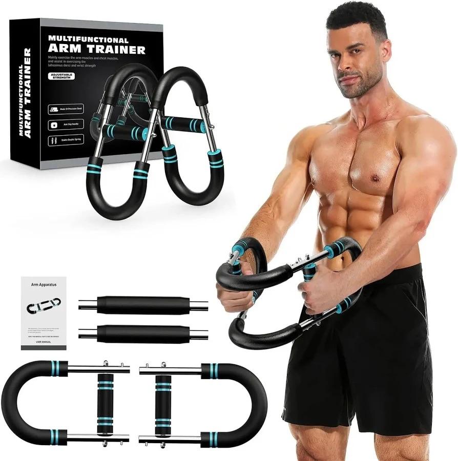 Twister Arm Trainer, Adjustable Chest Workout Equipment for Men & Women, Home Gym Strength Trainer, Muscle Builder & Strength Training for Arms, Chest (Blue, 2060lb)