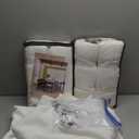 Twodrapes 100% Blackout Linen Pleated Curtains 2 Panels Pinch Pleated Back Tab Black Out Drapes Memo