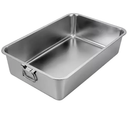 Multifunction Stainless Steel Ice Bucket, with Easy-to-Carry Handles, Ice Buckets for Parties, Large Ice Bucket, Multiple Size Options (Size : 23.6x15.7x5.9in/60x40x15cm)
