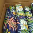 Arden Outdoor Dining Chair Cushion, 4-Pack, 20x44, Blue Tropical