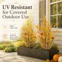 Norme 2 Pcs Potted Artificial Fall Plants 31" Faux Tall Grass Outdoor Decor