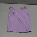 Artfish Women's Sleeveless Tank Top Form Fitting Scoop Neck Ribbed Knit Basic Cami Tight Fitted Violet Purple, S