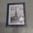 5x7 Picture Frame with 4x6 Mat, Display 4x6 with Mat or 5x7 Without Mat, Wood 5 by 7 Photo Frame, 5 x 7 Frame for Wall Hanging and Tabletop Display, Navy Blue