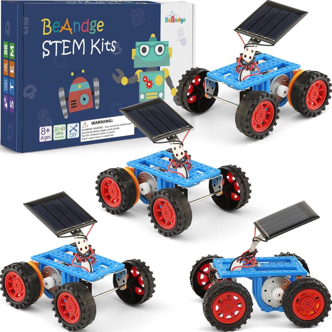 Bulk STEM Solar Robot Kits, STEM Building Toys for 8 9 10 12 13 Year Old Boys Girls Crafts, Robotics Science Kits for Kids 8-12 8-10 12-14, Classroom School Gifts Engineering Coding Motor Car Projects