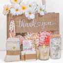 Thank You Gifts for Women,7Pcs Appreciation Gift for Coworkers Employees Teacher Nurse Friends,Thank You Tote Bag Tumbler Candle Set