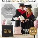 Black & Gold Graduation Card Box, Large 10x10 Black Congrats Grad Gift Card Box Holder, Grad Party Favors, Envelope Money Basket, College Graduation Decorations 2026, Party Decor, Table Centerpiece
