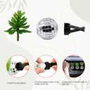 Kohlrabi 6 Pcs Upgraded Car Succulent Air Fresheners Clips, Air Vent Clips, Disco Ball Car Accessory Interior Decor for Men Women Teens (1 Count (Pack of 6))
