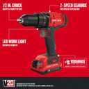 CRAFTSMAN V20 Cordless 6-Tool Combo Kit With Two 2.0 Ah Batteries and Charger (CMCK601D2)