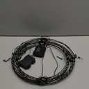 Flacchi Set of 2 Outdoor Hanging Ball Lights - 2 Sizes of Christmas Battery Operated Garden Lanterns Waterproof Globe Fairy Lights with 8 Lighting Modes Timer Memory Function (Warm White)