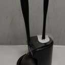 MR.SIGA Toilet Plunger and Bowl Brush Combo for Bathroom Cleaning, Black, 1 Set (One Size)