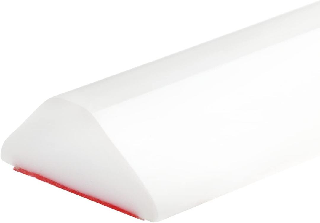 Duzzy 39 Inch Collapsible Shower Water Dam, Shower Threshold Water Stopper Barrier and Retention System and Keeps Water Inside Threshold Dry and Wet Separation, Suitable for Bathroom & Kitchen (White)