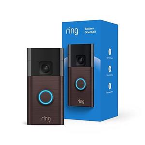 Ring Battery Doorbell, Home or business security with Head-to-Toe video, Live View with Two-Way Talk, and Motion Detection & Alerts, Venetian Bronze