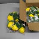 2 Pcs Artificial Lemon Flower Garland Vine, 14 Ft Fake Yellow Lemon Vines Silk Flowers Hanging Floral Garlands Decoration for Room Wall, Flower Themed Party, Wedding Supplies