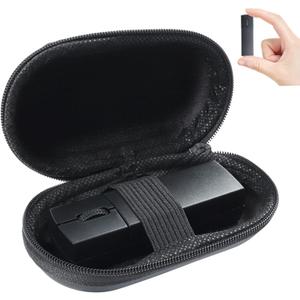elec Space Wireless Mini Finger Mouse - Silent Dual-Mode Bluetooth & 2.4GHz, Ergonomic Portable PC Mice with Case, Compatible with MacBook and Chromebook (Black)