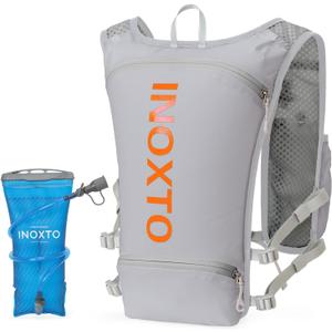 INOXTO Running Hydration Vest Backpack,Lightweight Insulated Pack with 1.5L Water Bladder Bag Daypack for Hiking Trail Running Cycling Race Marathon for Women Men INOXTO Running Hydration Vest Backpack,Lightweight Insulated Pack with 1.5L Water Bladder Bag Daypack for Hiking Trail Running Cycling Race Marathon for Women Men