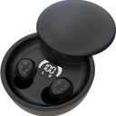 sunvito Sleep Earbuds Bluetooth 6.0, Mini Invisible Silicone Sleep Earbuds for Side Sleepers, Noise Blocking Sleeping Headphones, Hidden Earbuds with LED Display for Small Ears, Sleep & Relax (Black)