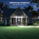 3000LM Solar Lights Outdoor, 4 Adjustable Heads Motion Sensor Security Light, 3 Modes, 6500K, IP65 Waterproof Solar Wall Flood Lights for Garden, Outside, Backyard, 2 Pack