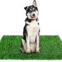 GLOBREEN 34" x 23" Fake Grass Pee Pad for Dogs Potty Training Turf Pets Mat - Indoor Outdoor Use