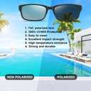HAOLOTA Fit Over Glasses Sunglasses for Men and Women, Wrap Around Sunglasses for Driving Cycling Fishing Outdoors UV Protection