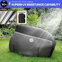 420D Riding Lawn Mower Cover, Waterproof Tractor Cover Heavy Duty Fits Decks up to 54",Universal fit for John Deere, EGO, Toro, Craftsman and More -72"L x 54"W x 46"H-Gray