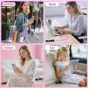 SAMONPOW USB C to USB C Cable for iPhone 17 16 Charger Cord 3.3FT 60W Type C Charger Cord Pink Red Jade Beaded USBC Phone Cable Fast Charging for iPhone 17 16 15 Pro Max for Samsung Galaxy S25 S24