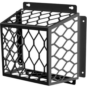 Dryer Vent Bird Guard  Steel Exhaust Vent Cover for 3" to 4" Dryer & Bathroom Vents, Keeps Birds and Small Animals Out, Galvanized Metal Cage, 7"x7"x5" (Black-1PCS)
