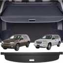 Retractable Cargo Cover Compatible with Chevy Chevrolet Trailblazer GMC Envoy 2002-2009 Shield Security Shade Privacy Screen Tonneau Luggage Trunk Organizers (Carbon Fiber Texture)