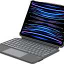 CHESONA for iPad Pro 11 Detachable Case Keyboard, for iPad Pro 11 inch, Air 5th/4th 10.9 inch, Backlit - Touchpad - Pencil Holder, Vertical/Landscape, Gray