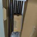 TONIAL Curtain Rods 32 to 58 Inch(2.6-4.8ft), Telescoping Splicing 3/4 Drapery Rods for Windows 20 to 53 Inch(1.7-4.4ft)32 to 58 Inch Decorative Single Rod with Small Cap Finial, Bronze