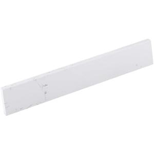 EQLOO 21 in. W x 4 in. H Engineered Stone Sidesplash for Bathroom Vanity Sink Top in Carrara White