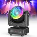 150W Moving Head Lights, DJ Lights Stage Lighting with 4-in-1 RGBW, Beam and Wash with DMX and Sound Activated for Party Disco Club Wedding Bar