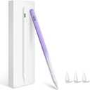 Stylus Pen for iPad (2025-2018), Pencil for iPad 11th A16/10/9/8/7/6 Gen, Air 11"/13"(M3) 2025 and (M2) 2024/5/4/3 Gen, Pro 11"/13"(M4)&12.9 inch, Mini 7 A17 Pro/6/5, Palm Rejection, Tilt Feature (Purple)