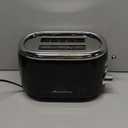 Mueller Retro Toaster 2 Slice with 7 Browning Levels and 3 Functions: Reheat, Defrost & Cancel, Stainless Steel Features, Removable Crumb Tray, Under Base Cord Storage, Black