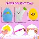 Easter Egg Fillers - 30 Pack Kawaii Mochi Squishy Toys for Easter Basket Stuffers, Mini Cute Squishies Squeeze Toy Easter Party Favors, Easter Gifts for Kids Classroom Prizes School Rewards